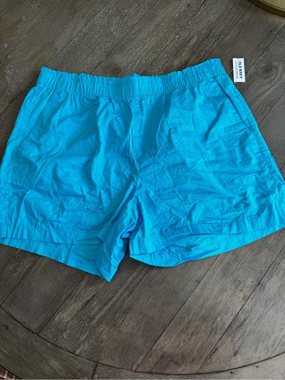 Old Navy Blue Pull On XL Elastic Waist Summer Shorts NWT